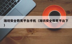 潍坊安全教育平台手机（潍坊安全教育平台下）
