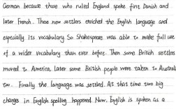 高中英语作文书写，高中英语作文书写规范示范图片