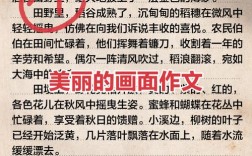 大画面作文开头