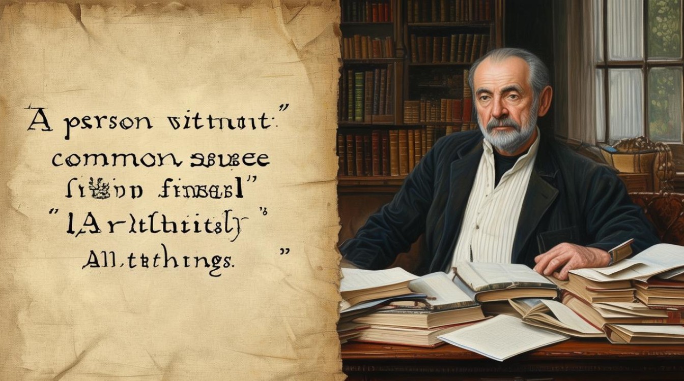 人无常识百事难成含义