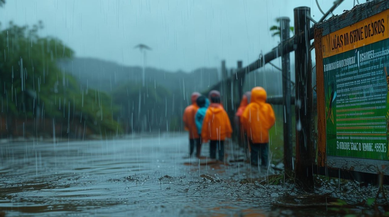 有关雨季 安全教育