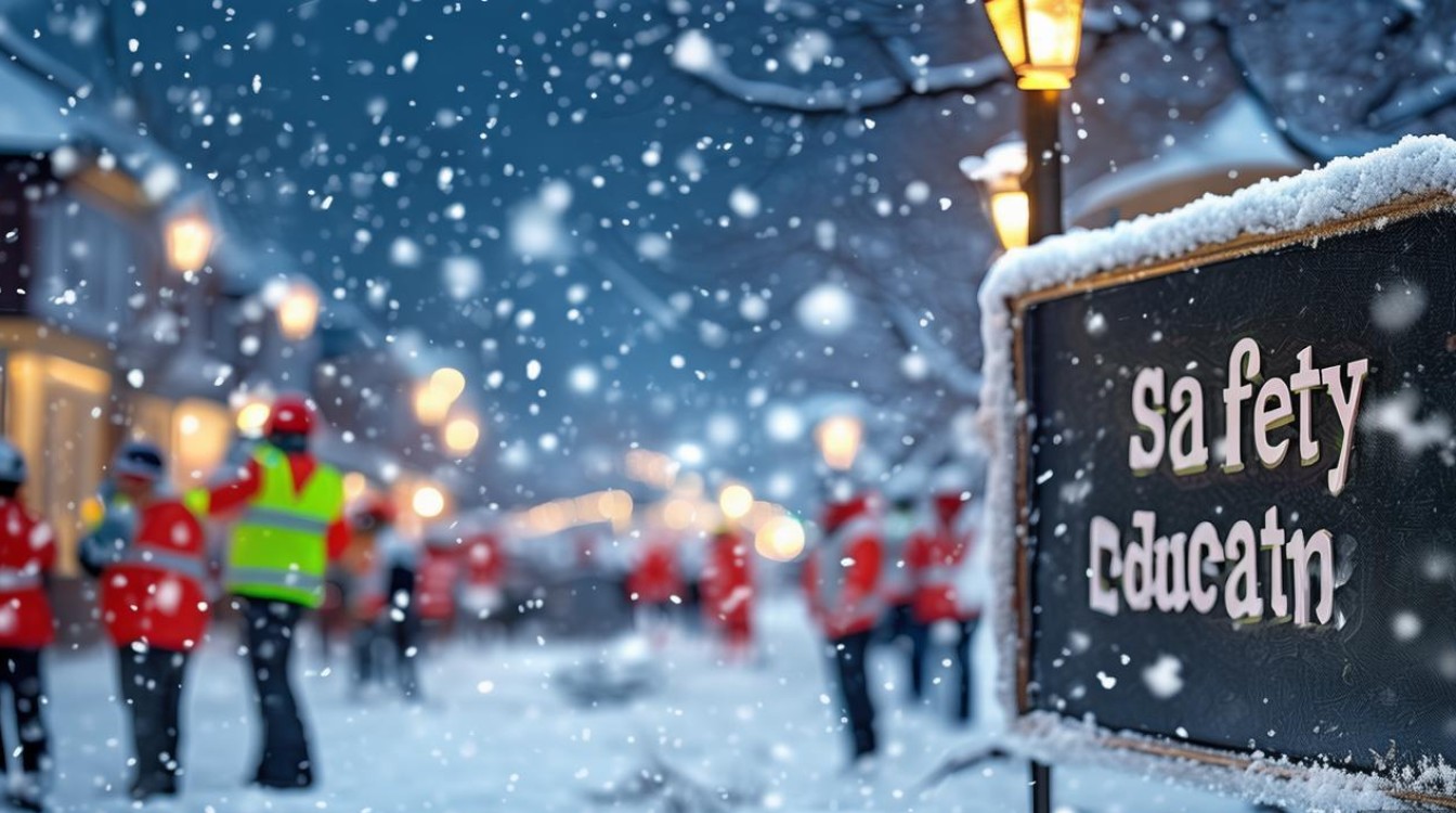 安全教育下雪了
