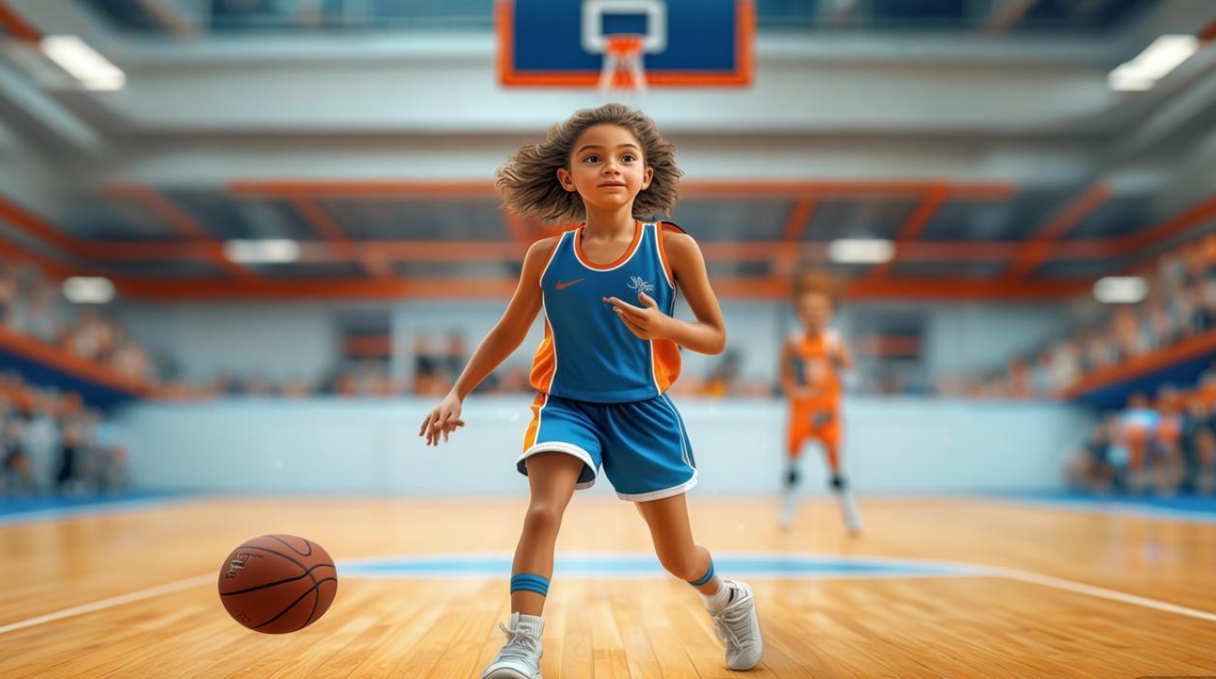 安全教育篮球少女