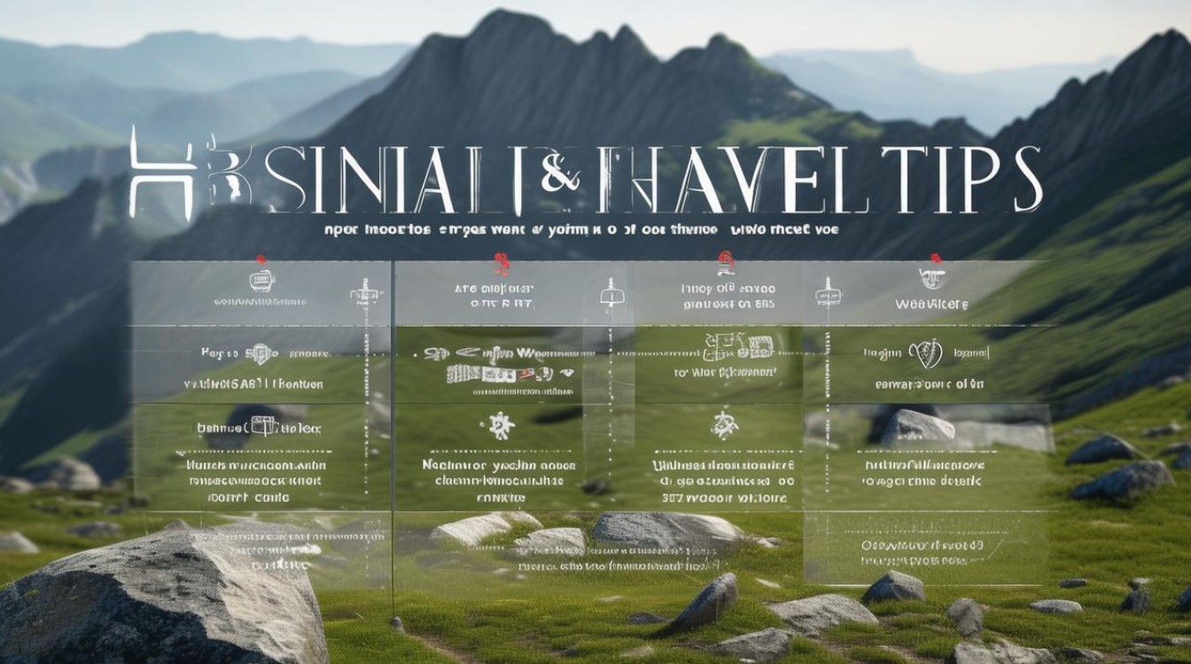 登山旅游注意事项和常识