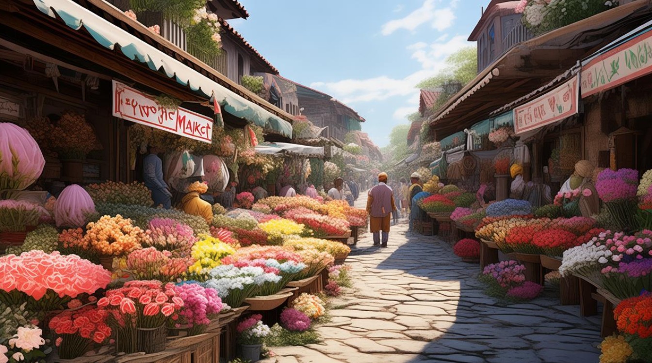 花市的英文作文