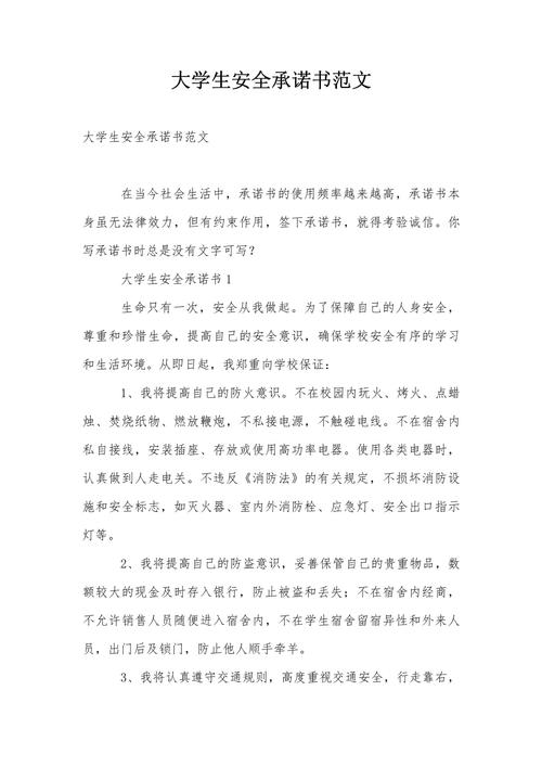 大学安全教育范文