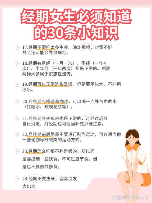 青春期女性月经常识