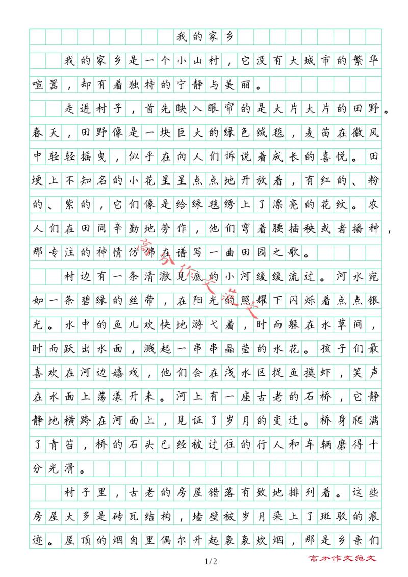 类似范文的作文