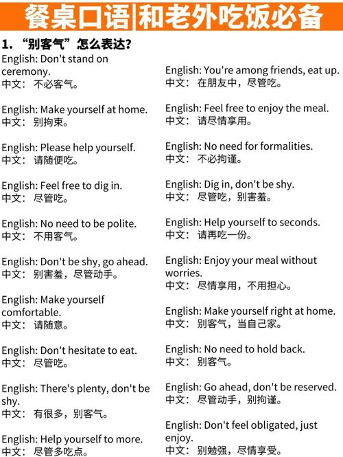 餐厅英语口语情景对话