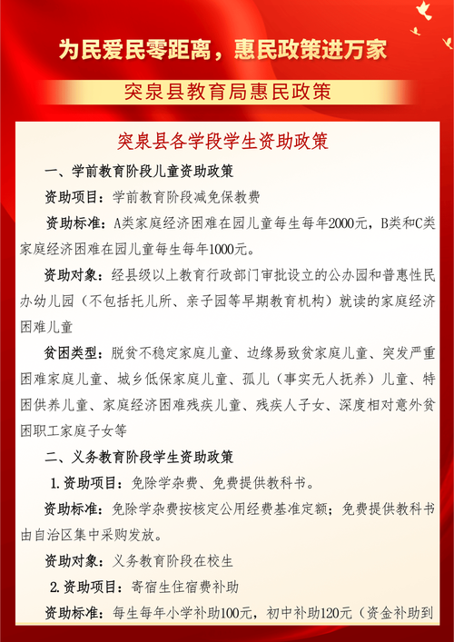 有关儿童受教育的政策