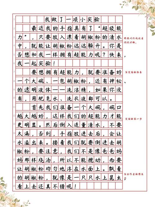 作文能力小测试