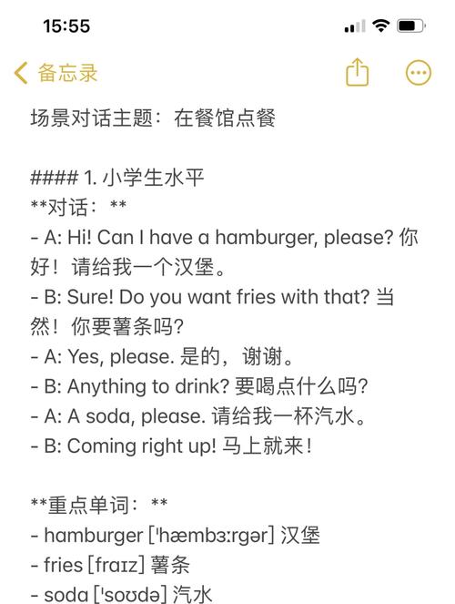 餐厅口语，餐厅口语对话英语