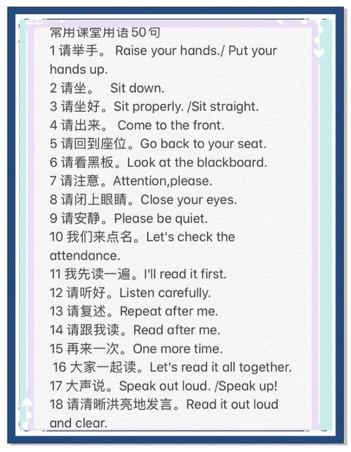 英语口语基本句型，英语口语基本句型50句