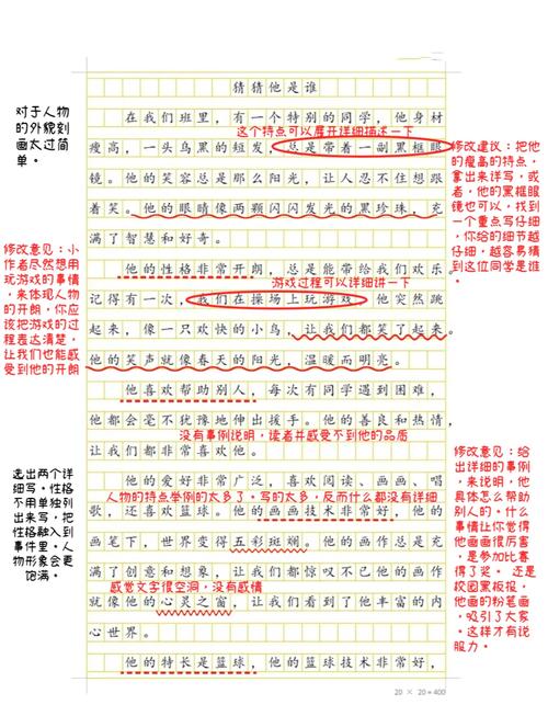 批改作文的范文,批改作文的范文大全