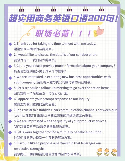 商务口语入门，商务口语入门教程