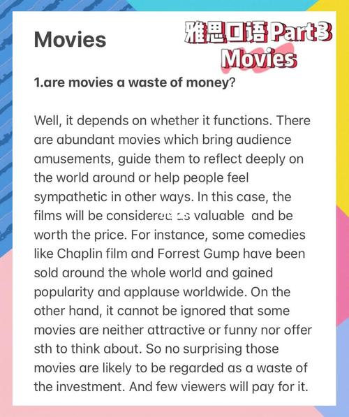 雅思口语话题film