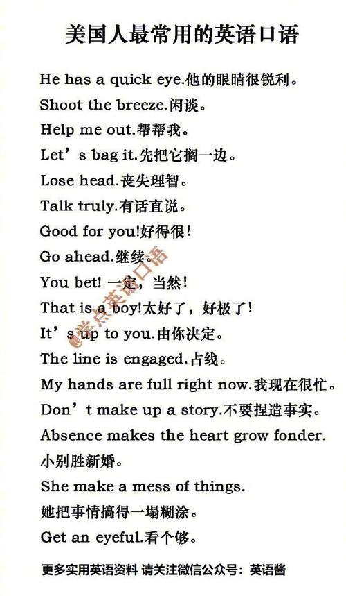 英语口语用英文怎么说