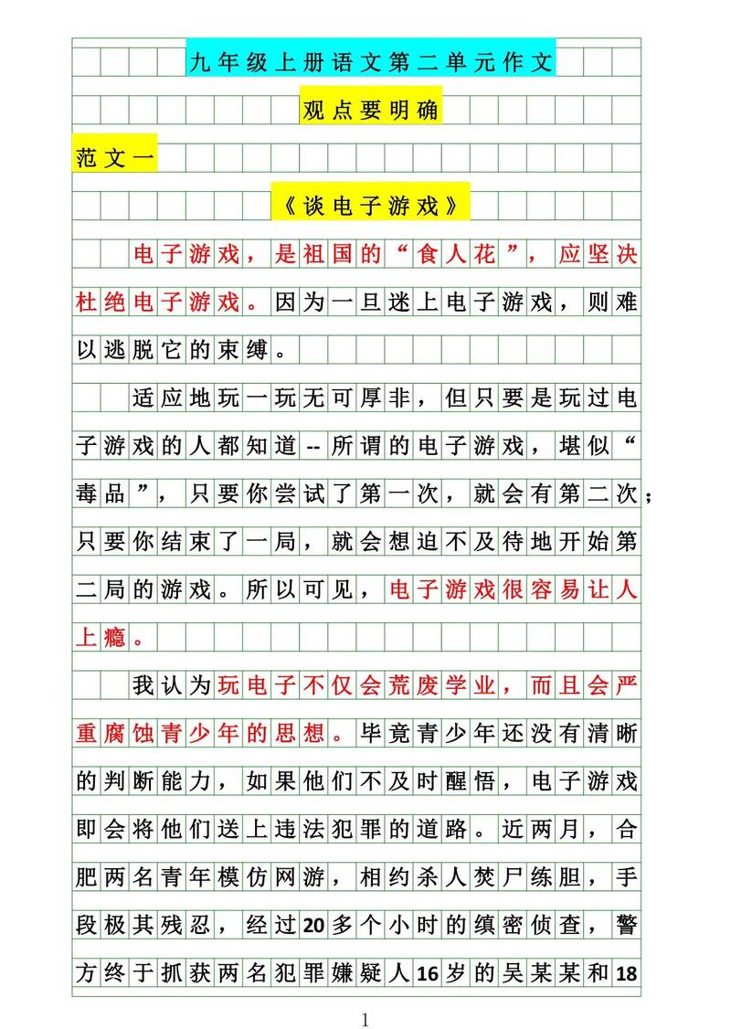 作文和口语观点库