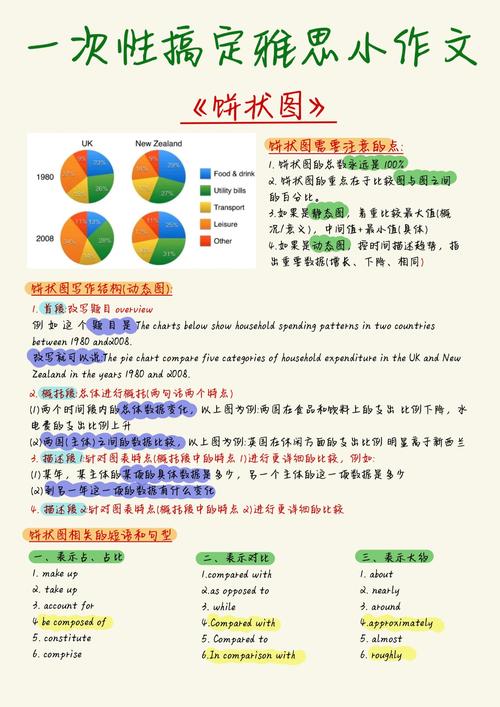 雅思饼图作文讲解