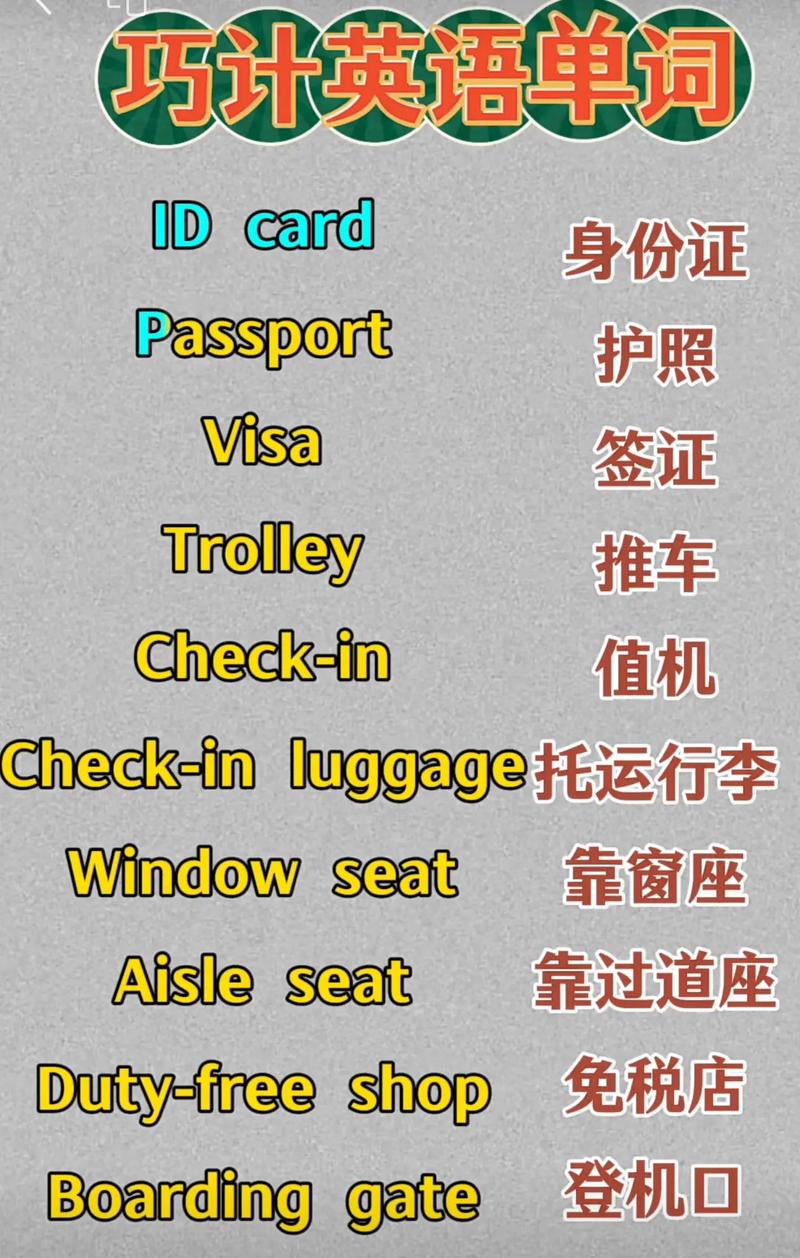 邮轮旅游常用英语口语