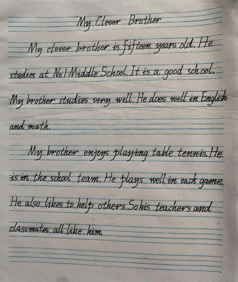 简便的英语小作文