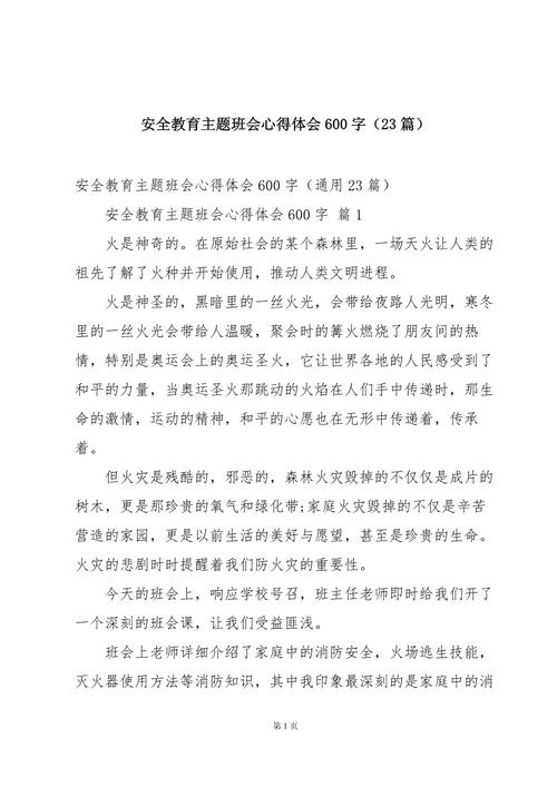 入场安全教育感想