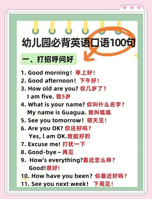 幼儿日常英语口语对话