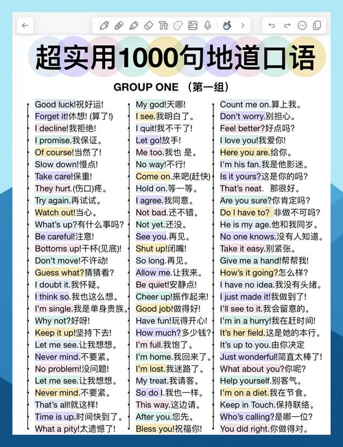 幼儿英语课堂常用口语