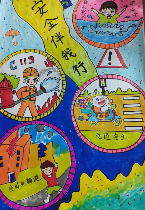 安全教育宣传绘画